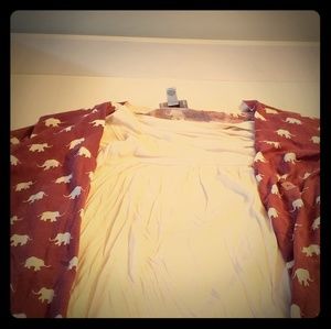 XL Loft Cardigan and Draped Top